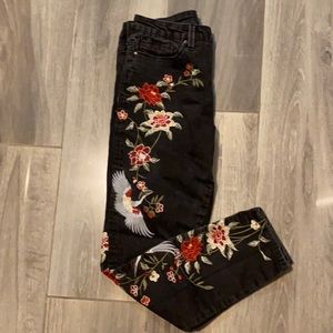 Embroidered jeans